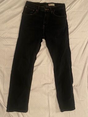Wrangler Men's Black Slim Straight Jeans